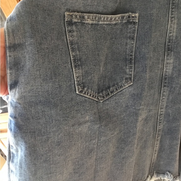 Denim Shortall dress - Picture 3 of 4